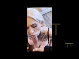 tattooed blonde with giant tits gets lost in the snow and fucked like a slut - christin - pornhub.com